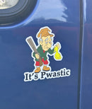 It’s Pwastic Rubber Ducky Decal Bumper Sticker