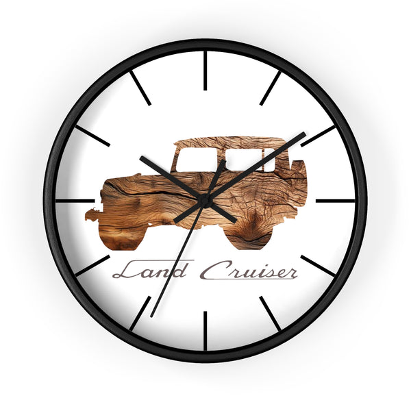 Land Cruiser FJ40 Wood Grain Wall Clock - Reefmonkey