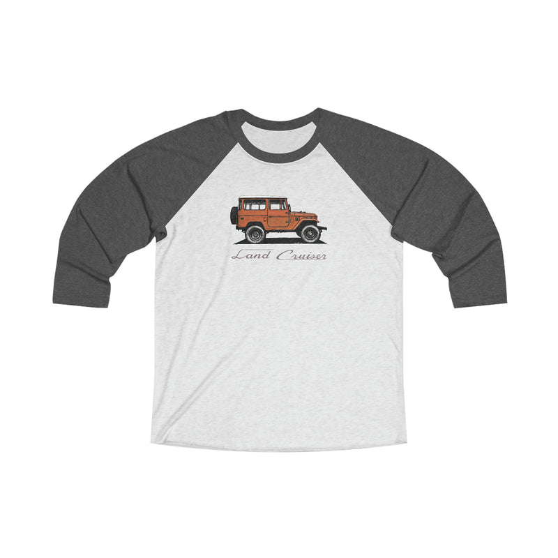 FJ40 Raglan Three Quarter Sleeve Land Cruiser Shirt - Reefmonkey Artist Jesse Clark