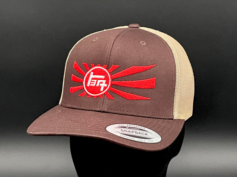 TEQ Toyota Old School Rising Sun Embroidered Trucker Hat - Reefmonkey