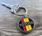 Toyota Old School 3 Stripe Solid Metal Key Chain