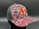 Toyota 3 Stripe TEQ Digital Camo Embroidered Structured Trucker Hat - Reefmonkey