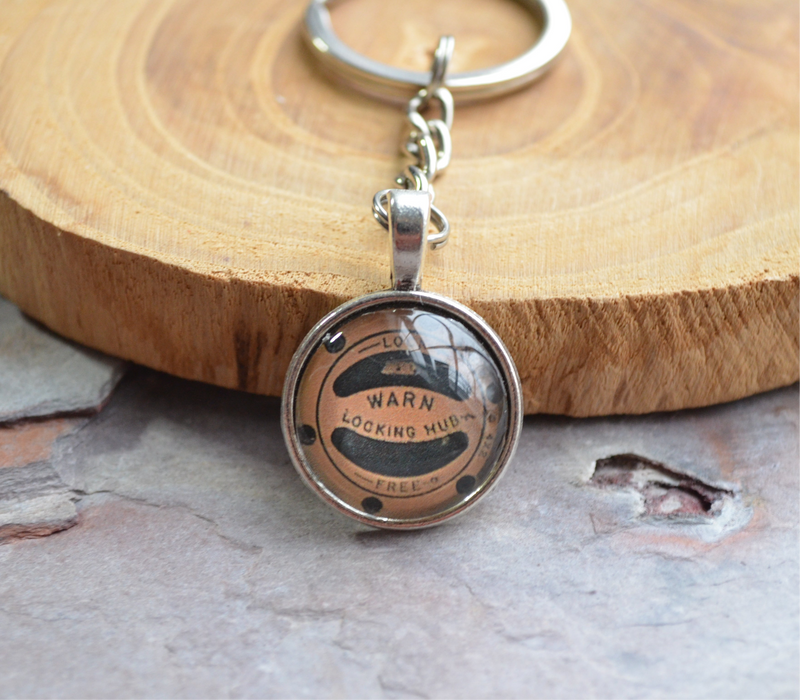 Warn Hubs Key Chain Locking Hubs Handmade Gifts Brass or Silver