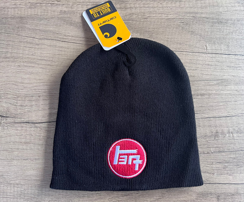 TEQ 3 Stripe Carhartt Knit Beanie Premium No Cuff Embroidered Winter Hat