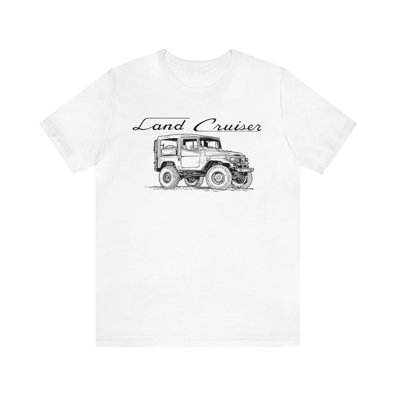 FJ40 Land Cruiser T Shirt Unisex Short Sleeve Tee - Reefmonkey Artist Prisma Denensi