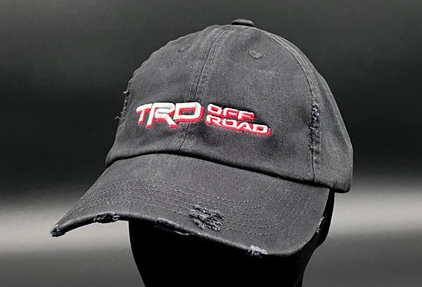 TRD Off Road Unstructured Distressed Twill Dad Cap Hat - Reefmonkey