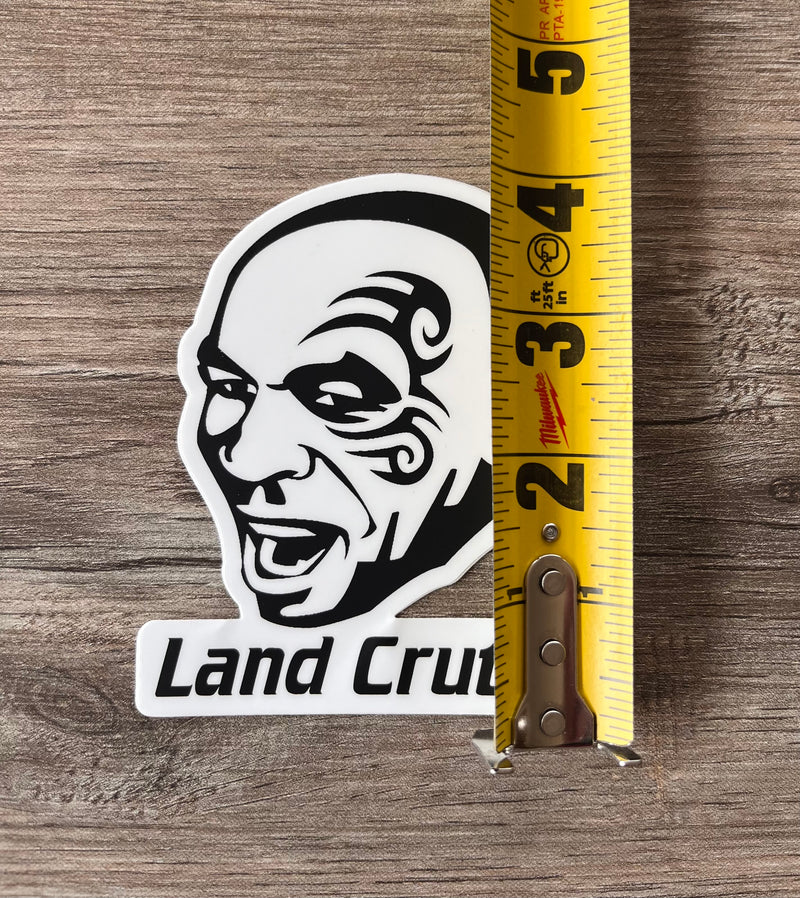 Toyota “Land Crutha” Land Cruiser Mike Tyson Waterproof Vinyl Decal Bumper Sticker