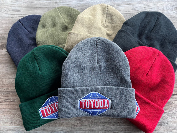 Toyoda Toyota Knitted Embroidered Knit Beanie Toboggan Winter Hat