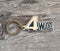 4WD FJ60 60 Series Land Cruiser Metal Silver Key Chain - Reefmonkey