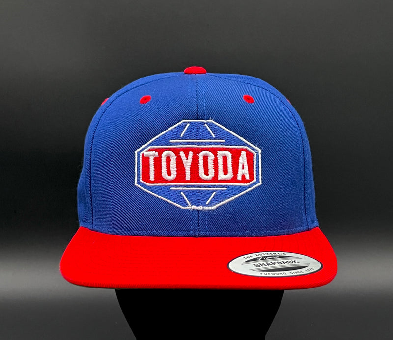 Toyoda Toyota Flat Brim Structured Snap Back Baseball Hat Cap - Reefmonkey