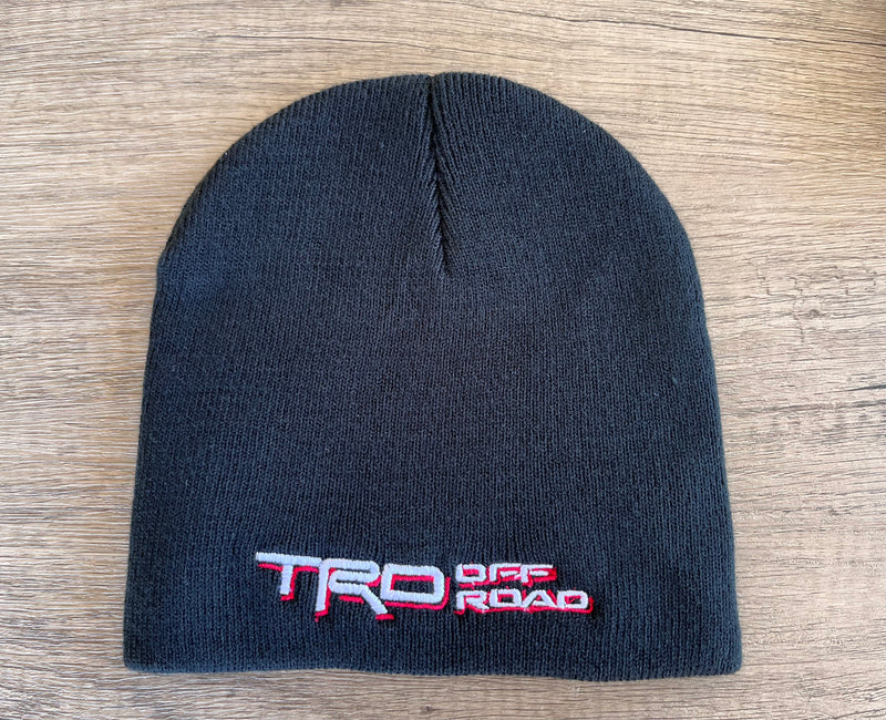 TRD Off Road Knitted Embroidered Skull Cap Knit Beanie Toboggan Winter Hat - Reefmonkey