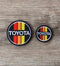 Toyota 3 Stripe Logo Morale Truck Headliner Back Pack Patch