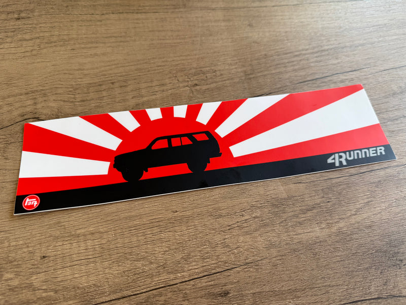 4 Runner Toyota Rising Sun Bumper Sticker Decal