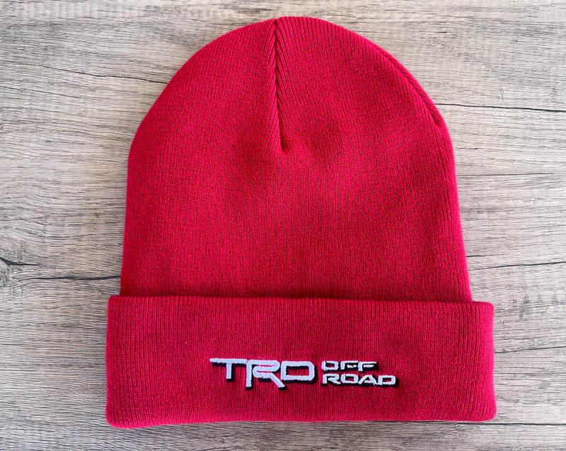 TRD Off Road Knitted Embroidered Knit Beanie Toboggan Winter Hat