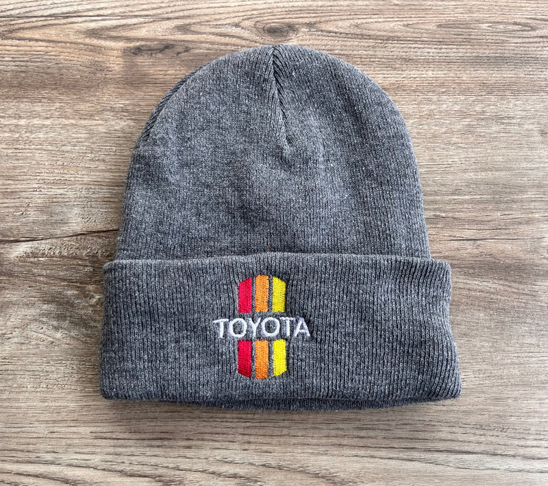 Toyota 3 Stripe Logo Beanie Toboggan Mens Winter Hat Gift