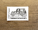 Reefmonkey FJ40 Diagram Land Cruiser Decal Sticker