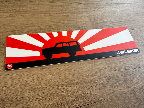 Land Cruiser 60 Series Toyota Rising Sun Bumper Sticker Decal