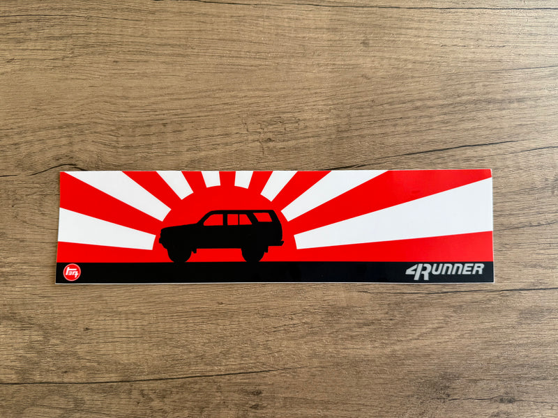 4 Runner Toyota Rising Sun Bumper Sticker Decal