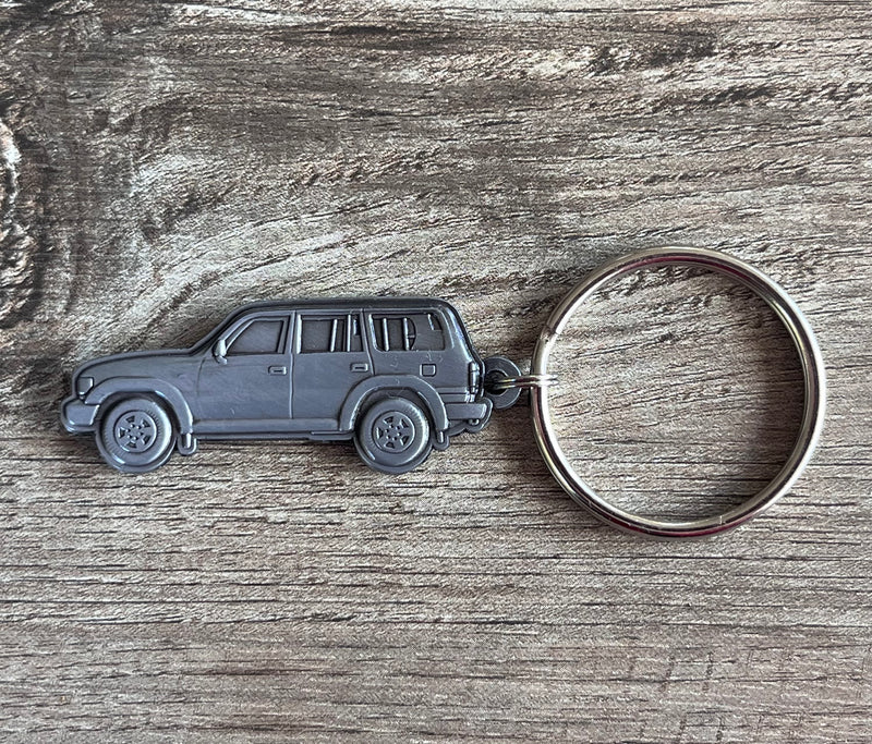 Land Cruiser 80 Series FJ80 FZJ80 3D Metal Key Chain