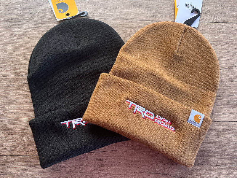 TRD Off Road Toyota Carhartt Embroidered Beanie Toboggan Winter Hat - Reefmonkey