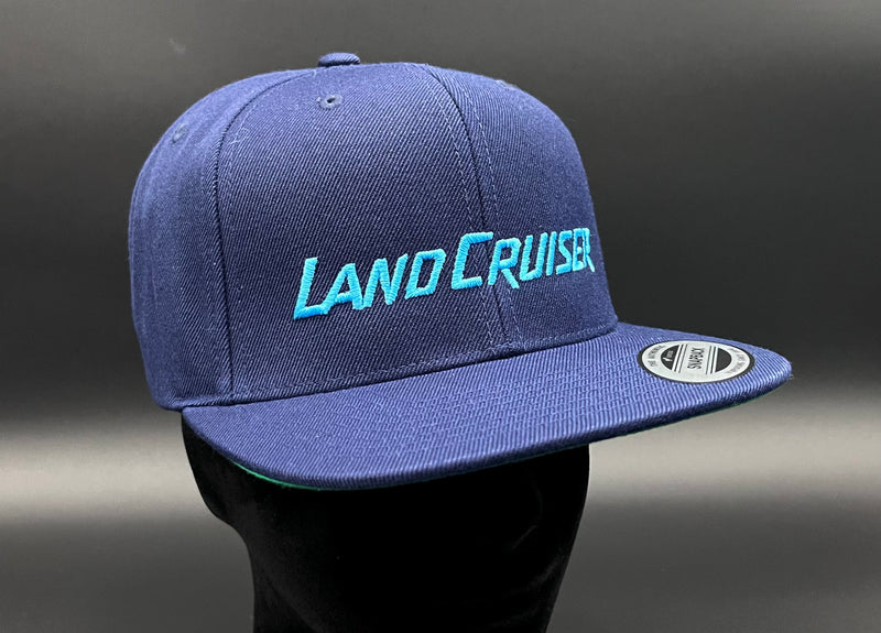 Toyota Land Cruiser Flat Brim Structured Snap Back Baseball Hat Cap - Reefmonkey