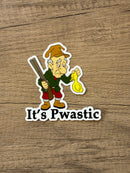 It’s Pwastic Rubber Ducky Decal Bumper Sticker