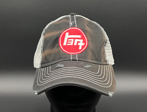 TEQ Toyota Embroidered Unstructured Distressed Mesh Back Trucker Hat - Reefmonkey