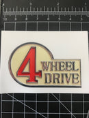 4 Wheel Drive FJ40 Toyota Land Cruiser Sticker 4WD Decal