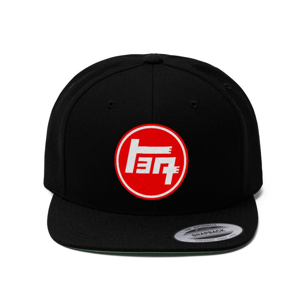 TEQ Red Toyota Flat Brim Structured Snap Back Baseball Hat Cap - Reefmonkey