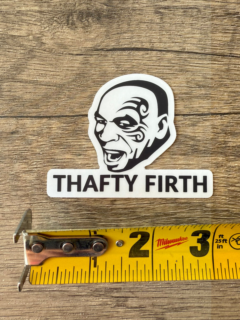 Mike Tyson Drive Safe Thayf Sticker: Car Decal, Truck Bumper Sticker - Reefmonkey