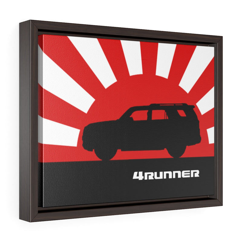 4Runner Framed Canvas Gallery Wraps Wall art Rising Sun Silhouette Design Toyota 4Runner
