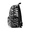 Zebra Animal Print Backpack (Made in USA) by Reefmonkey Back to School