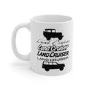 Land Cruiser Fonts Coffee Mug FJ40 to FJ80 Toyota Land Cruiser Coffee Mug