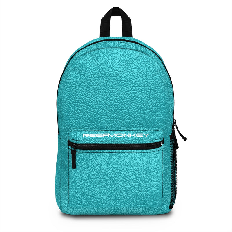Blue Leather Backpack (Made in USA) by Reefmonkey