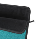 Blue Faux Leather Laptop Sleeve - Reefmonkey