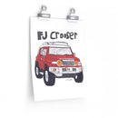 FJ Crooser / FJ Cruiser Premium Matte vertical posters