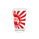 TEQ Rising Sun Old School Logo Pint Glasses Beer Glasses by Reefmonkey