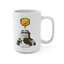 Monkey Coffee Mug Macaroni and Cheese Coffee Mug 15oz by Reefmonkey Artist Matt Lillis