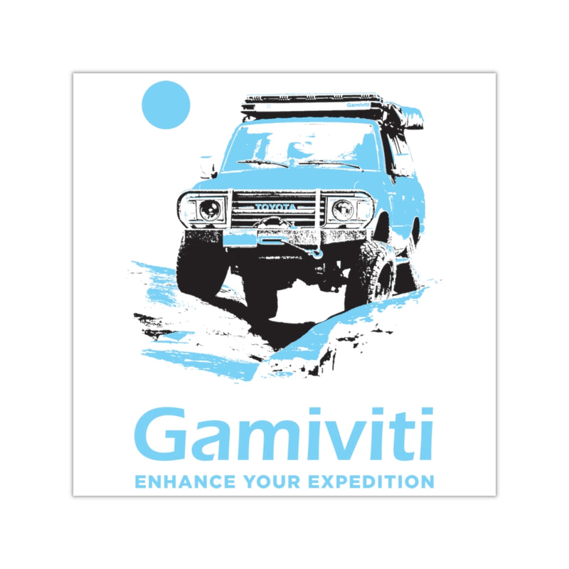 Gamiviti 60 Series Land Cruiser Vinyl Square Sticker - Reefmonkey