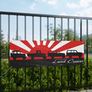 Garage banner Toyota Land Cruiser Mancave Decoration