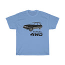 Toyota Tercel 4WD Black Logo T-shirt by Reefmonkey