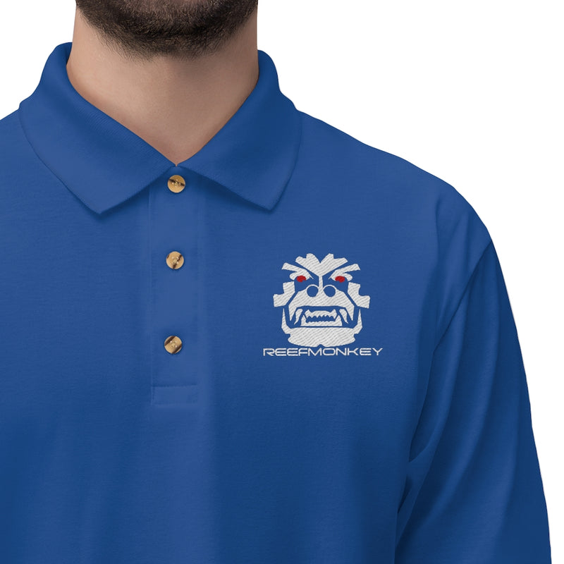 Angry Gorilla - Embroidered Polo Shirt by Reefmonkey