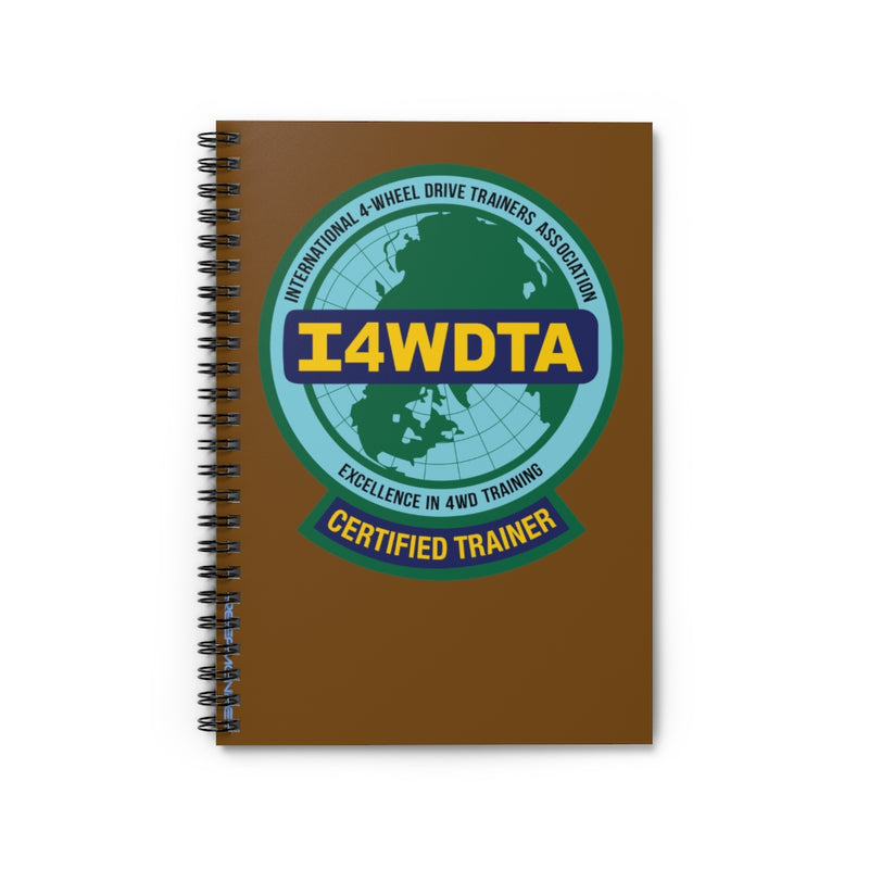 I4WDTA Logbook Spiral Bound Journal - Ruled Line (CERTIFIED TRAINER ONLY)
