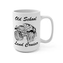 FJ40 Land Cruiser Coffee Mug 15oz "Old School Land Cruiser" by Reefmonkey Artist Matt Lillis