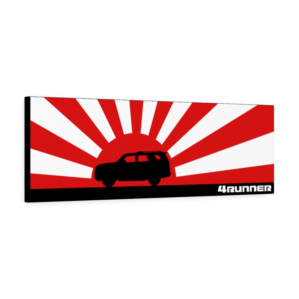 4Runner Canvas Gallery Wraps Wall Art Rising Sun Silhouette Design - Long Version Toyota 4Runner Artwork