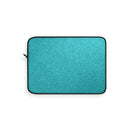 Blue Faux Leather Laptop Sleeve - Reefmonkey