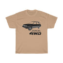Toyota Tercel 4WD Black Logo T-shirt by Reefmonkey