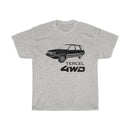 Toyota Tercel 4WD Black Logo T-shirt by Reefmonkey