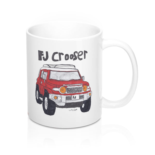 FJ Crooser / FJ Cruiser Kids Art Coffee Mug 11oz