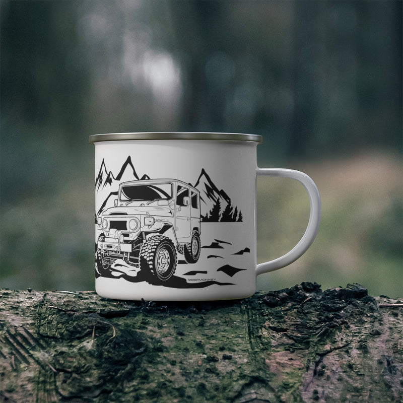 Toyota Land Cruiser FJ40 Enamel Camping Mug
